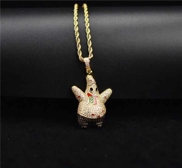 out cubic + zircon cartoon pendant necklace men with rope chain hip hop gold color charm gift chain jewelry for men women, Silver
out cubic + zircon cartoon pendant necklace men with rope chain hip hop gold color charm gift chain jewelry for men women, Silver