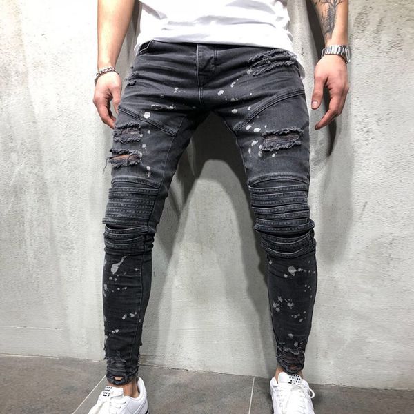 drop shipping 2018 new men's hole fashion style jeans slim fit hip-hop men jeans, Blue
drop shipping 2018 new men's hole fashion style jeans slim fit hip-hop men jeans, Blue