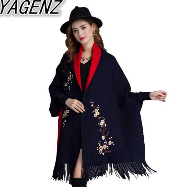 yagenz tassel cloak shawl jacket female autumn winter new large size sweater cardigan cloak women's embroidered loose bat shirt, Black
yagenz tassel cloak shawl jacket female autumn winter new large size sweater cardigan cloak women's embroidered loose bat shirt, Black