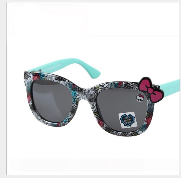 elf bow riding sunglasses children's sunglasses, White;black