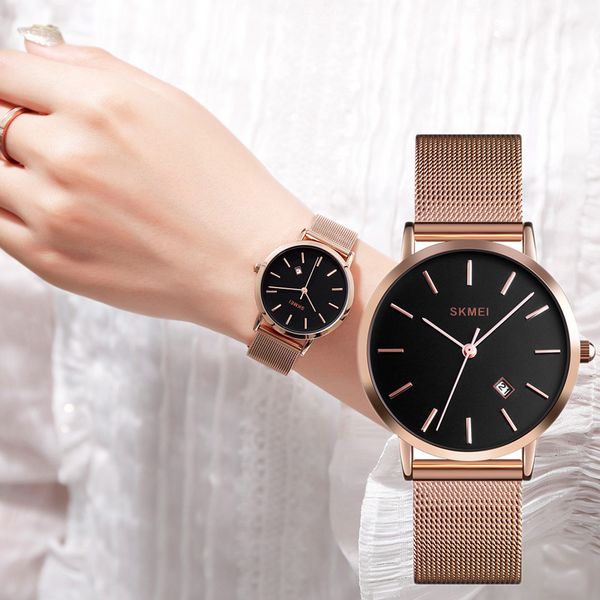 couple quartz watch simple fashion women men waterproof wrist watch with steel band th36, Slivery;brown
couple quartz watch simple fashion women men waterproof wrist watch with steel band th36, Slivery;brown