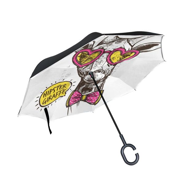 susino hipster giraffe reverse umbrella stick inverted umbrella windproof double layer upside down rain umbrellas
susino hipster giraffe reverse umbrella stick inverted umbrella windproof double layer upside down rain umbrellas