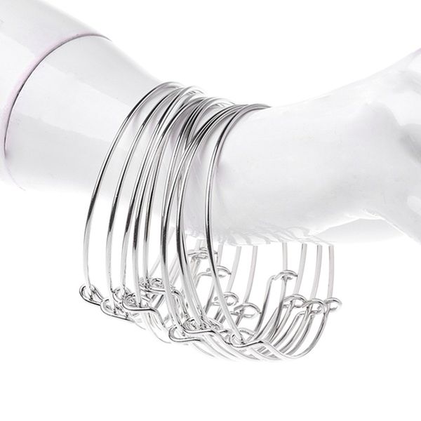 s925 sterling silver women adjustable expandable open diy jewelry making tool silver wire bracelet for women, Black
s925 sterling silver women adjustable expandable open diy jewelry making tool silver wire bracelet for women, Black