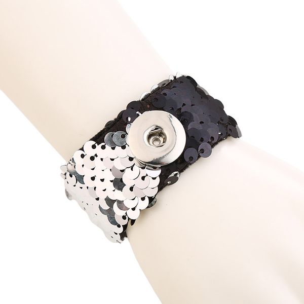 luwellever double colors 18mm snap button reversible sequins bracelet 004 christmas fashion fabric bangle clap circle women kids gift 21cm, Black
luwellever double colors 18mm snap button reversible sequins bracelet 004 christmas fashion fabric bangle clap circle women kids gift 21cm, Black