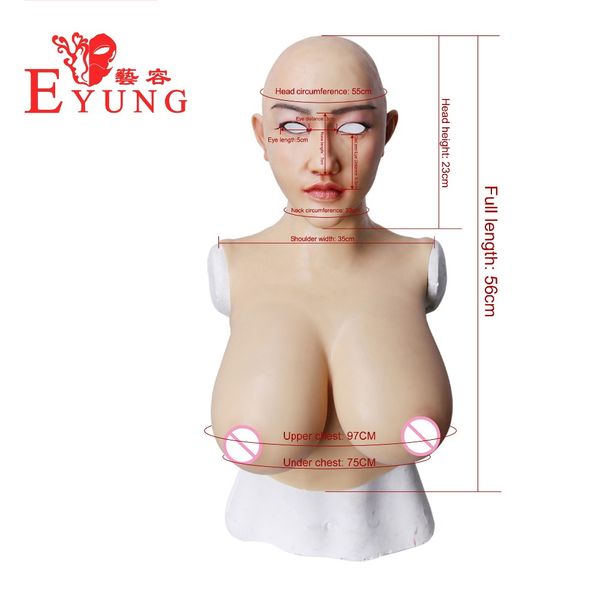 eyung shivell mask with f cup solid silicone breast forms transgender artificial boob crossdresser tit female cosplay masquerade
eyung shivell mask with f cup solid silicone breast forms transgender artificial boob crossdresser tit female cosplay masquerade