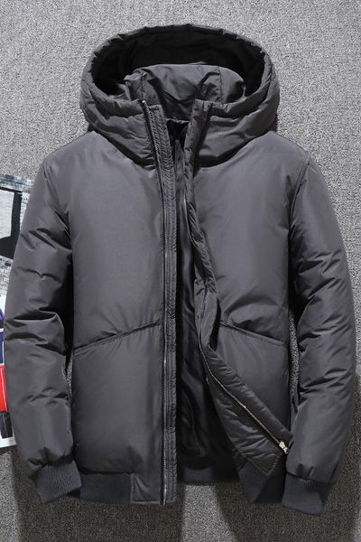 men's winter men fashion long long fashion loose men, Black