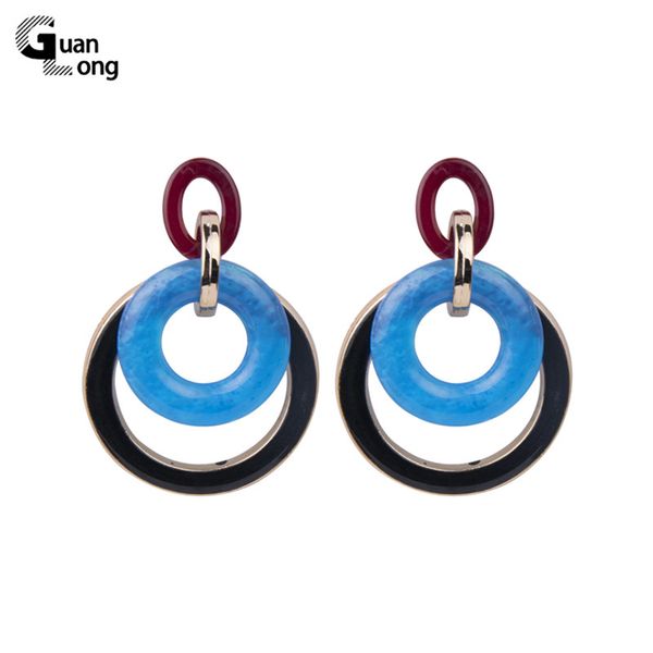 guanlong trendy long circle resin earring for women big round geometric acrylic metal drop earrings fashion jewelry brincos 2019, Silver
guanlong trendy long circle resin earring for women big round geometric acrylic metal drop earrings fashion jewelry brincos 2019, Silver