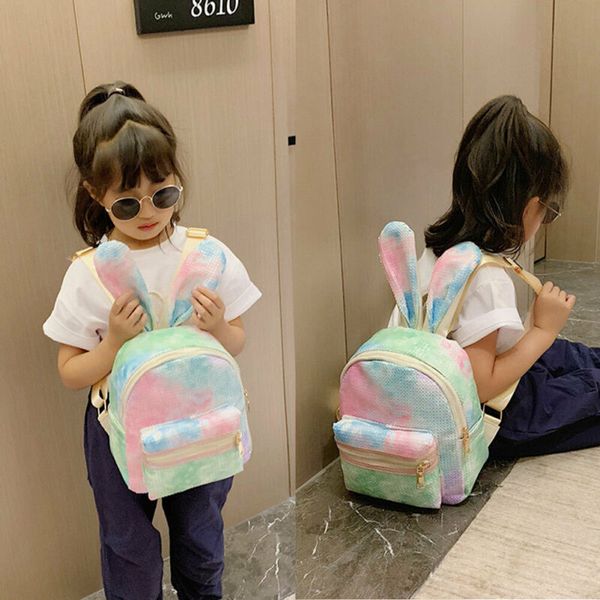 brand new toddler kids children girls lovely animal ear pattern rainbow tie-dye print backpack sequined school bag backpacks
brand new toddler kids children girls lovely animal ear pattern rainbow tie-dye print backpack sequined school bag backpacks