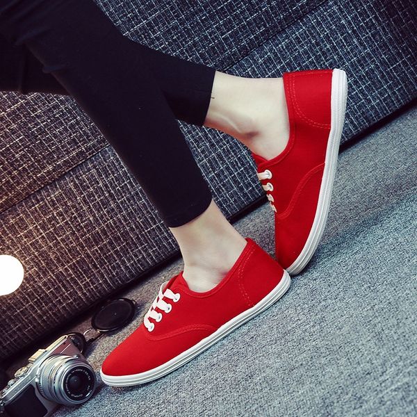zapatos de marca para mujer korean canvas shoes shallow mouth wild student white shoes lace comfortable large size mother, Black
zapatos de marca para mujer korean canvas shoes shallow mouth wild student white shoes lace comfortable large size mother, Black