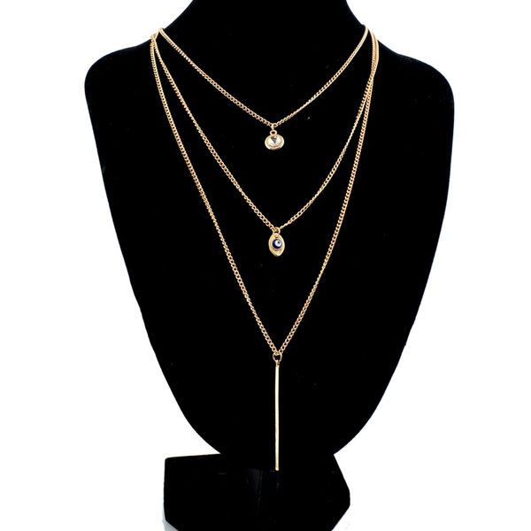 attractto crystal gold color multi-layer chain necklaces for women accessories evil eye long layered necklace jewelry sne150823, Silver
attractto crystal gold color multi-layer chain necklaces for women accessories evil eye long layered necklace jewelry sne150823, Silver