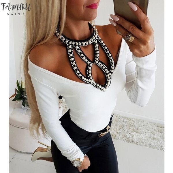 hirigin womens cold shoulder long sleeves tee ladies hollow slim t shirt beaded hollow tie tights tee, White
hirigin womens cold shoulder long sleeves tee ladies hollow slim t shirt beaded hollow tie tights tee, White