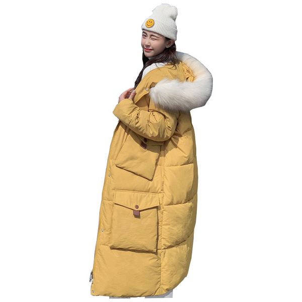 long hooded fur coat winter down coat women oversize bakery jacket cotton padded wadded parkas wind breaker sleeves big pocket, Black
long hooded fur coat winter down coat women oversize bakery jacket cotton padded wadded parkas wind breaker sleeves big pocket, Black