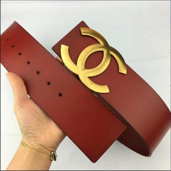 2019Top luxury designer fashion Big buckle Genuine leather belt brand fashion strap belts for mens womens Jeans mans waistband
