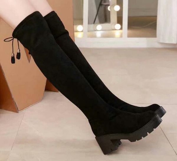 new arrival womens martin lace up motorcycle square heel 6cm platforms snow winter over thigh high cow leather booties sz35-40, Black
new arrival womens martin lace up motorcycle square heel 6cm platforms snow winter over thigh high cow leather booties sz35-40, Black