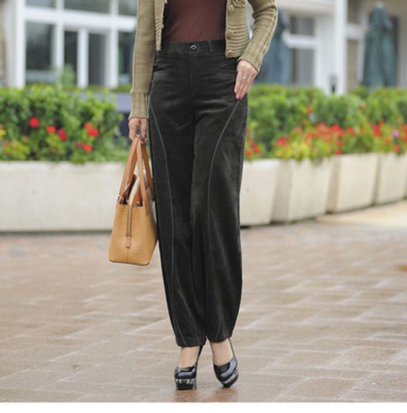 women's autumn and winter corduroy pants pants casual trousers loose large size women's corduroy wide leg, Black;white
women's autumn and winter corduroy pants pants casual trousers loose large size women's corduroy wide leg, Black;white