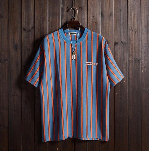 2019 fashion baseball jerseys bule t-shirt male summer round neck loose vertical stripes short sleeve, Blue;black
2019 fashion baseball jerseys bule t-shirt male summer round neck loose vertical stripes short sleeve, Blue;black