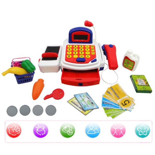 children pretend play simulation electronic cash register toy realistic actions & sounds with mic educational learning toys
children pretend play simulation electronic cash register toy realistic actions & sounds with mic educational learning toys