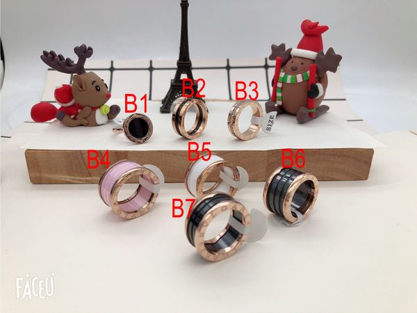 Black/White/pink Ceramic Whorl Rings, Yellow Gold/ Rose Gold /Silver Metal colors Titanium Stainless steel Women/Men Jewelry---Size 6 to 9
Black/White/pink Ceramic Whorl Rings, Yellow Gold/ Rose Gold /Silver Metal colors Titanium Stainless steel Women/Men Jewelry---Size 6 to 9