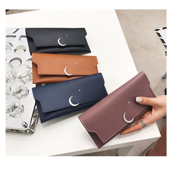 coin purse 2019 new style ladies long star moon wallet purse casual pu decorative clutch bag thin wallet, Red;black
coin purse 2019 new style ladies long star moon wallet purse casual pu decorative clutch bag thin wallet, Red;black