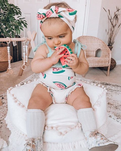 newborn baby girls watermelon print clothes sets green sleeveless belt vest shorts 2pcs, White
newborn baby girls watermelon print clothes sets green sleeveless belt vest shorts 2pcs, White