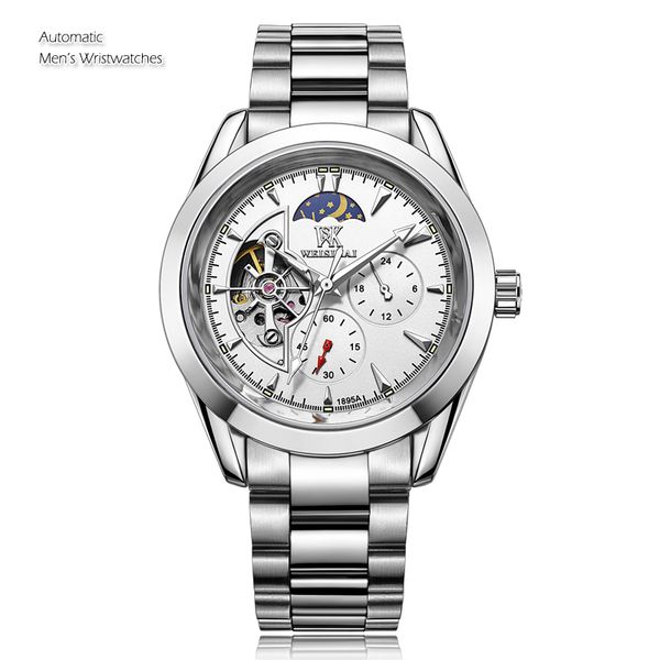 2018 new men automatic wristwatches sports men mechanical watch full steel waterproof male clock, Slivery;brown
2018 new men automatic wristwatches sports men mechanical watch full steel waterproof male clock, Slivery;brown