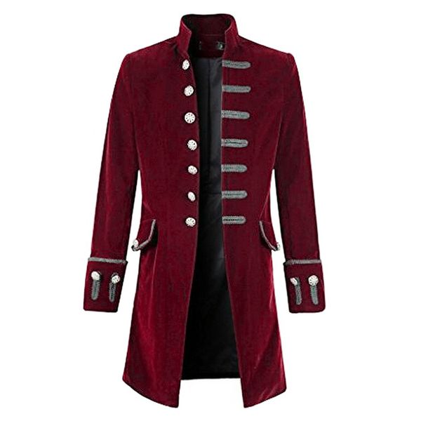 2018 autumn winter retro cool uniform costume trench coat men steampunk tailcoat vintage long jacket gothic button coat male, Tan;black
2018 autumn winter retro cool uniform costume trench coat men steampunk tailcoat vintage long jacket gothic button coat male, Tan;black
