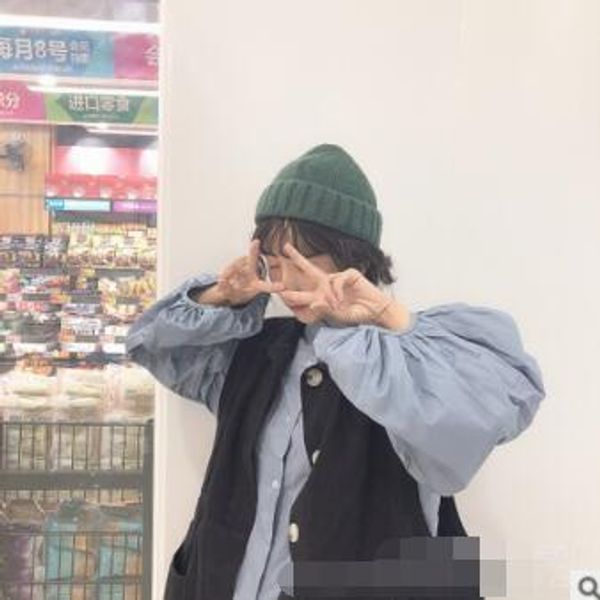 hats ins candy color hat female student fall winter han edition joker cold warm leisure knitting hat hat icons1, Blue;gray
hats ins candy color hat female student fall winter han edition joker cold warm leisure knitting hat hat icons1, Blue;gray