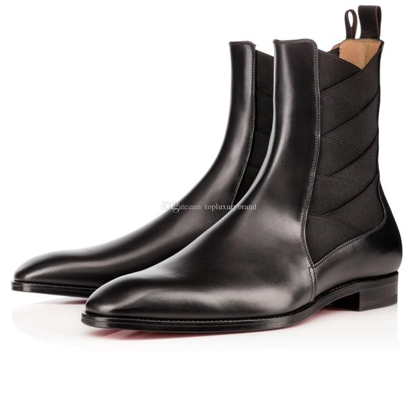 super quality brand red bottom designers men's boot brians knight boots genuine leather + elastic flats leather shoes gentleman wedding, Black
super quality brand red bottom designers men's boot brians knight boots genuine leather + elastic flats leather shoes gentleman wedding, Black