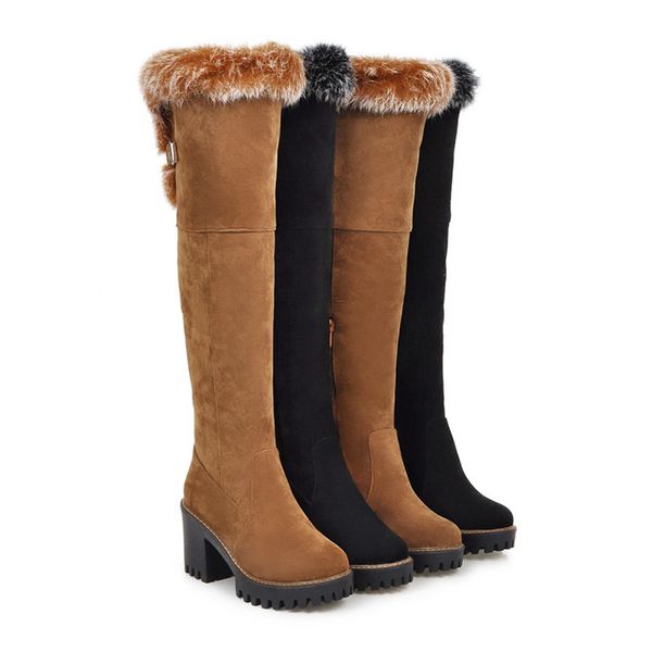 memunia large size 34-43 over the knee fashion women keep warm snow high heels shoes winter boots flock mx200324, Black
memunia large size 34-43 over the knee fashion women keep warm snow high heels shoes winter boots flock mx200324, Black