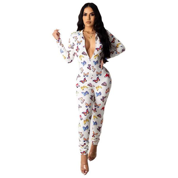 women's jumpsuits & rompers women casual deep v neck long jumpsuit for girls butterfly print high elastic female skinny, Black;white
women's jumpsuits & rompers women casual deep v neck long jumpsuit for girls butterfly print high elastic female skinny, Black;white