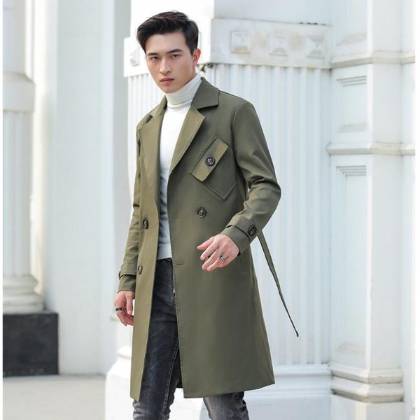 simple solid color windbreaker male mid length woolen coat 2020 spring autumn new youth slim fit casual trend clothing for men, Tan;black
simple solid color windbreaker male mid length woolen coat 2020 spring autumn new youth slim fit casual trend clothing for men, Tan;black