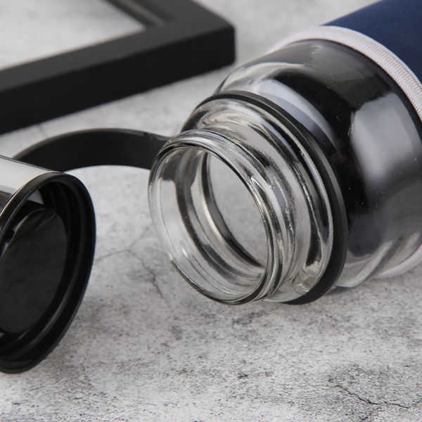wholesale portable borosilicate glass water bottle with stainless steel lid and custom sleeve portable for outside
wholesale portable borosilicate glass water bottle with stainless steel lid and custom sleeve portable for outside