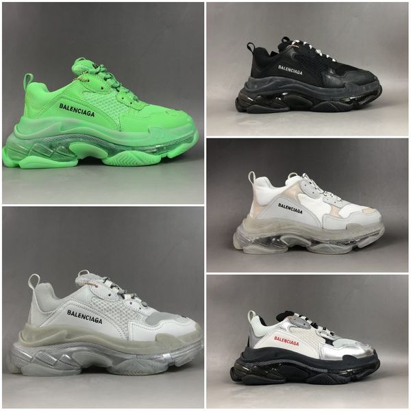 2019 shoes 17fw crystal bottom green luxury dad shoes platform triple s sneakers for mens women vintage kanye old grandpa, Black
2019 shoes 17fw crystal bottom green luxury dad shoes platform triple s sneakers for mens women vintage kanye old grandpa, Black