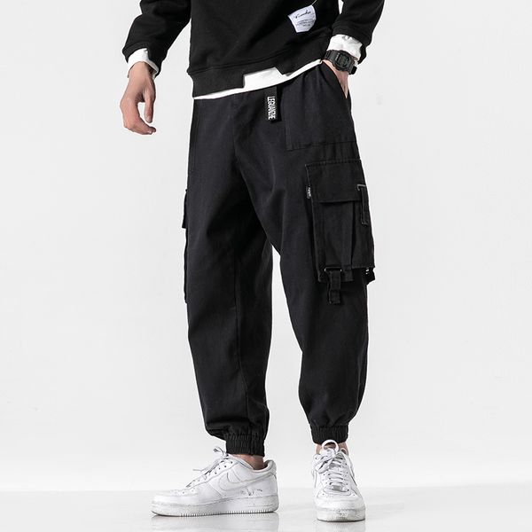 men's pants spring vintage male cargo men casual joggers harajuku hip hop harem streetwear beam leg large pocket, Black
men's pants spring vintage male cargo men casual joggers harajuku hip hop harem streetwear beam leg large pocket, Black