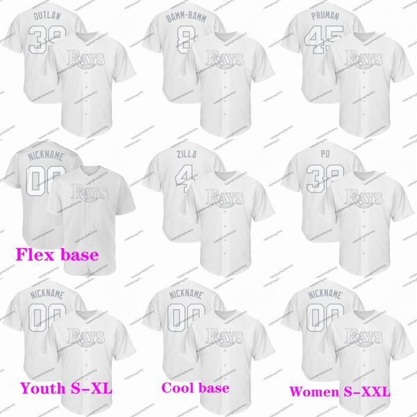 Kevin Kiermaier Outlaw 2019 Players Weekend Rays Brandon Lowe Bamm-Bamm Tampa Rays Jersey Blake Snell ZILLA Joey Wendle MENDLE Jerseys
Kevin Kiermaier Outlaw 2019 Players Weekend Rays Brandon Lowe Bamm-Bamm Tampa Rays Jersey Blake Snell ZILLA Joey Wendle MENDLE Jerseys