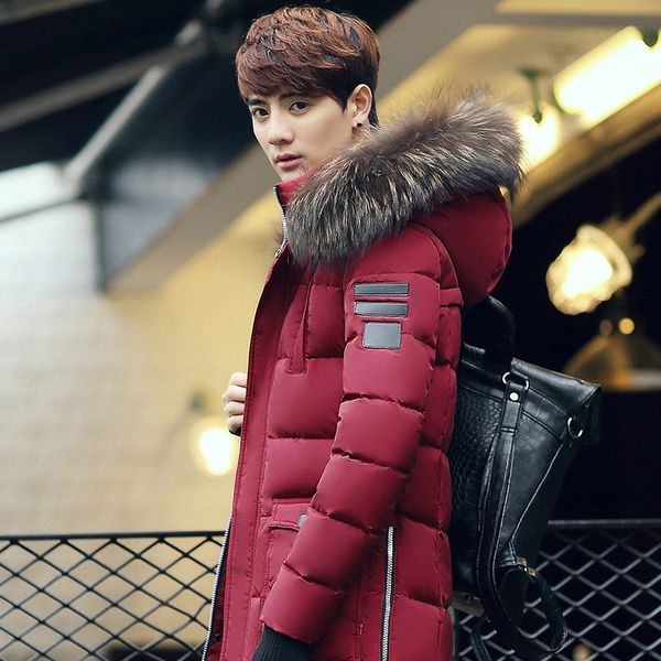 2019 korean winter jacket male long section of thick loose big yards young student nagymaros collar down jacket, Black
2019 korean winter jacket male long section of thick loose big yards young student nagymaros collar down jacket, Black