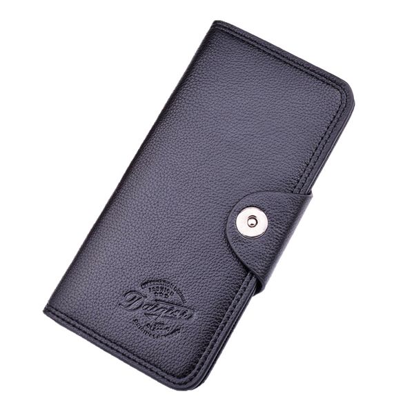 new men's long wallet fashion high-quality leather buckle multi-card lychee pattern wallet three color card holder, Red;black
new men's long wallet fashion high-quality leather buckle multi-card lychee pattern wallet three color card holder, Red;black