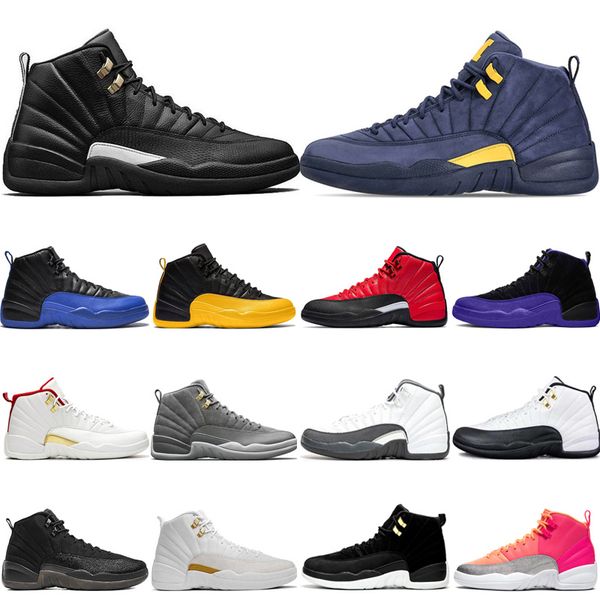 men basketball shoes 12 12s university gold dark concord reverse flu game the master college navy mens trainers sports sneakers size us 7-13
men basketball shoes 12 12s university gold dark concord reverse flu game the master college navy mens trainers sports sneakers size us 7-13