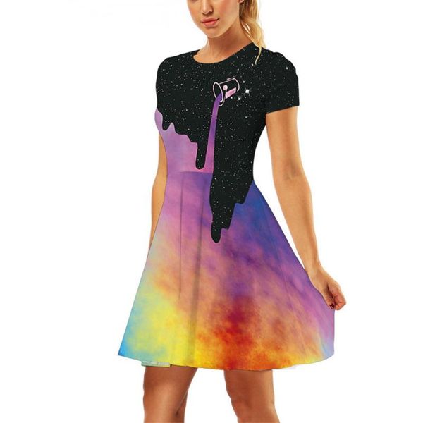 fashion women 3d printed mult color street wear beach dress short sleeve o-neck vintage casual lightweight soft dress #lr3
fashion women 3d printed mult color street wear beach dress short sleeve o-neck vintage casual lightweight soft dress #lr3