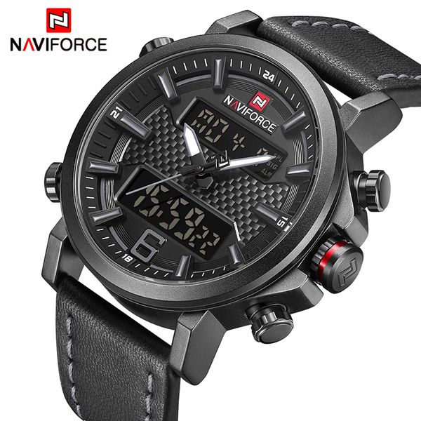 naviforce mens sports watches men quartz led digital clock brand luxury male fashion leather waterproof military wrist watch ly191213, Slivery;brown
naviforce mens sports watches men quartz led digital clock brand luxury male fashion leather waterproof military wrist watch ly191213, Slivery;brown