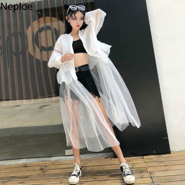 neploe long coat jacket gauze patchwork streetwear women jackets puff sleeve drawstring loose plus size female clothes 38586, Black;brown
neploe long coat jacket gauze patchwork streetwear women jackets puff sleeve drawstring loose plus size female clothes 38586, Black;brown