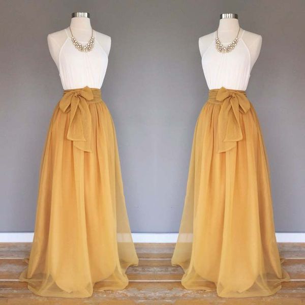 women elegant chiffon long maxi skirt with bow sash satin lining elastic waist bridesmaid skirt faldas mujer moda, Black
women elegant chiffon long maxi skirt with bow sash satin lining elastic waist bridesmaid skirt faldas mujer moda, Black