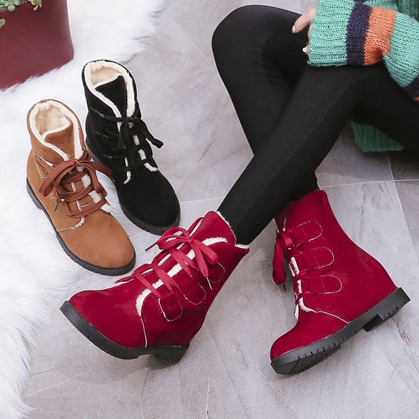 women boots winter shoes snow women plus size platform boots winter female warm botas mujer nice shoes, Black 
women boots winter shoes snow women plus size platform boots winter female warm botas mujer nice shoes, Black