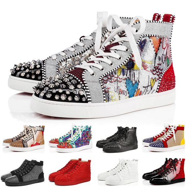 designer fashion red bottoms shoes studded spikes flat sneakers for men women glitter party lovers genuine leather casual rivet sneaker
designer fashion red bottoms shoes studded spikes flat sneakers for men women glitter party lovers genuine leather casual rivet sneaker