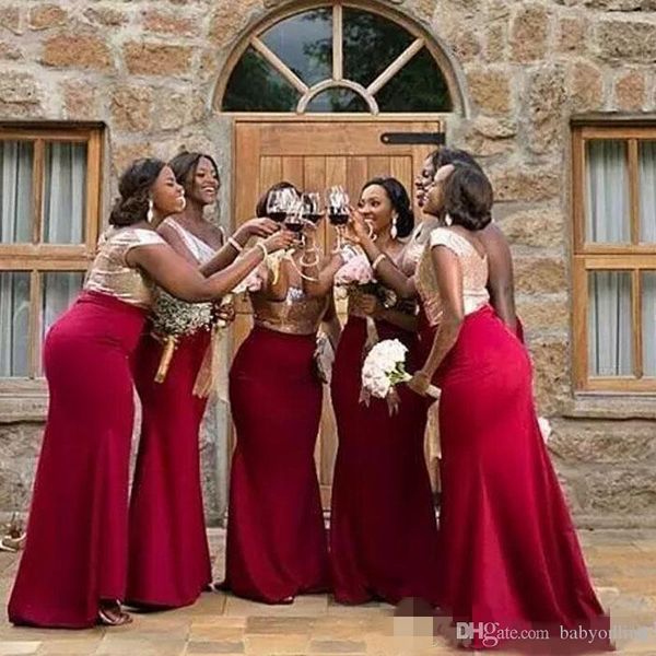 plus size african bridesmaid dresses sequins satin wedding guest maid of honor gowns plus size evening prom wears, White;pink
plus size african bridesmaid dresses sequins satin wedding guest maid of honor gowns plus size evening prom wears, White;pink
