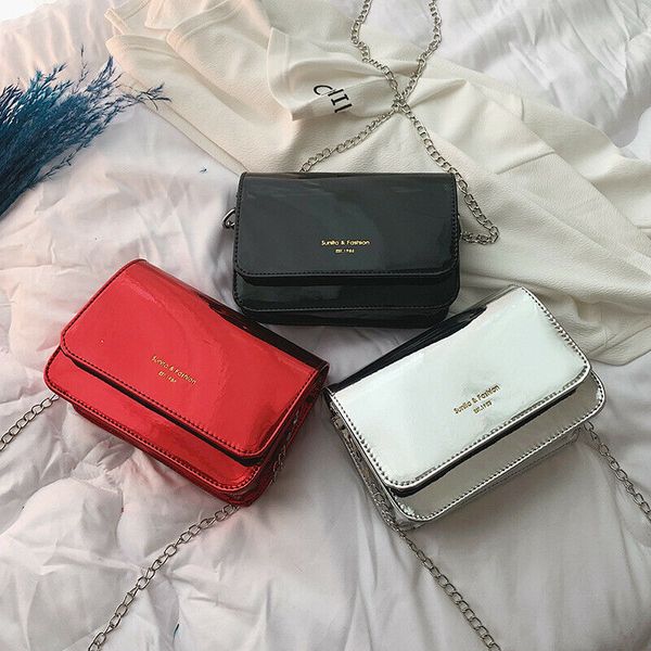 new women bag patent leather messenger shoulder bag for lady chain evening handbag crossbody travel
new women bag patent leather messenger shoulder bag for lady chain evening handbag crossbody travel