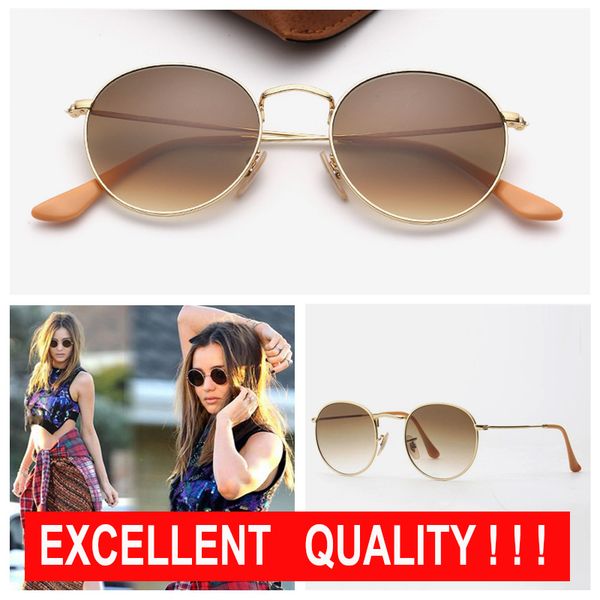 designer fashion sunglasses round metal sunglasses women brand sun glasses uv protection glass lenses adumbral eyeware with leahter case, White;black
designer fashion sunglasses round metal sunglasses women brand sun glasses uv protection glass lenses adumbral eyeware with leahter case, White;black