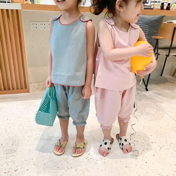 2020 korea style baby girls 2 pcs set blouse+shorts summer kids girls suits 1-7 years, White 
2020 korea style baby girls 2 pcs set blouse+shorts summer kids girls suits 1-7 years, White