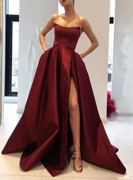 women robe de soiree sleeveless long mermaid wine red evening dress with pockets vestido de festa satin floor length prom gowns custom, Black;red
women robe de soiree sleeveless long mermaid wine red evening dress with pockets vestido de festa satin floor length prom gowns custom, Black;red