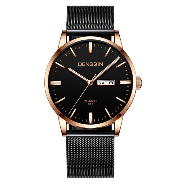 dengqin men wrist watch quartz sport stainless steel dial band male clock quartz watch men day date man watches, Slivery;brown
dengqin men wrist watch quartz sport stainless steel dial band male clock quartz watch men day date man watches, Slivery;brown